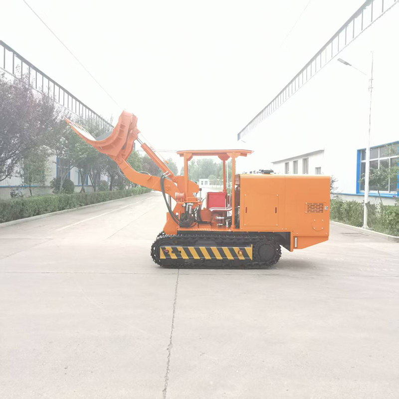 Cargador de rocas de descarga lateral grande