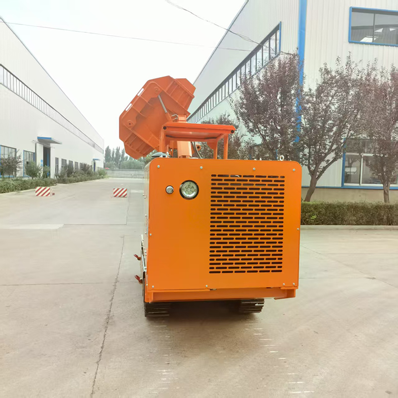 Cargador de rocas de gran descarga lateral