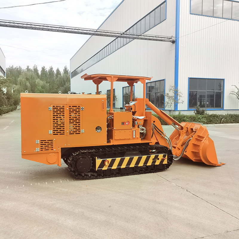 รถตักหินขนถ่ายด้านข้างเหมืองถ่านหิน