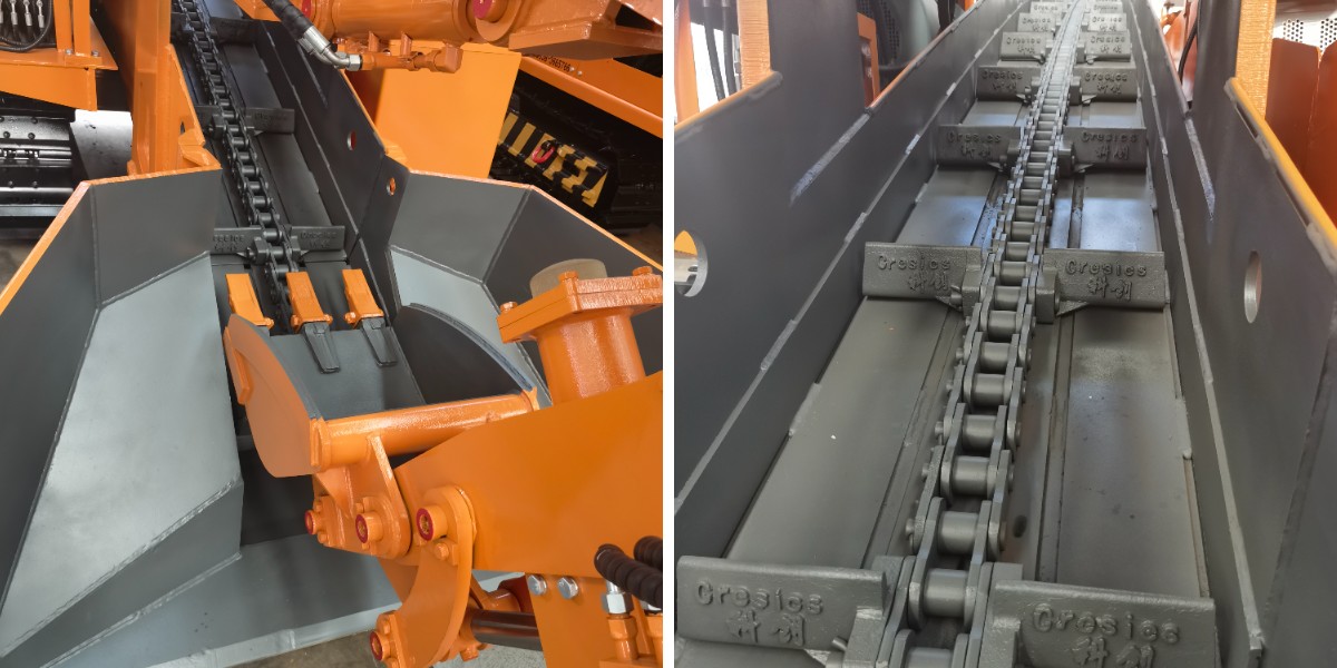 جرافة مجنزرة لحفر الأتربة جرافة مجنزرة لحفر الأتربة