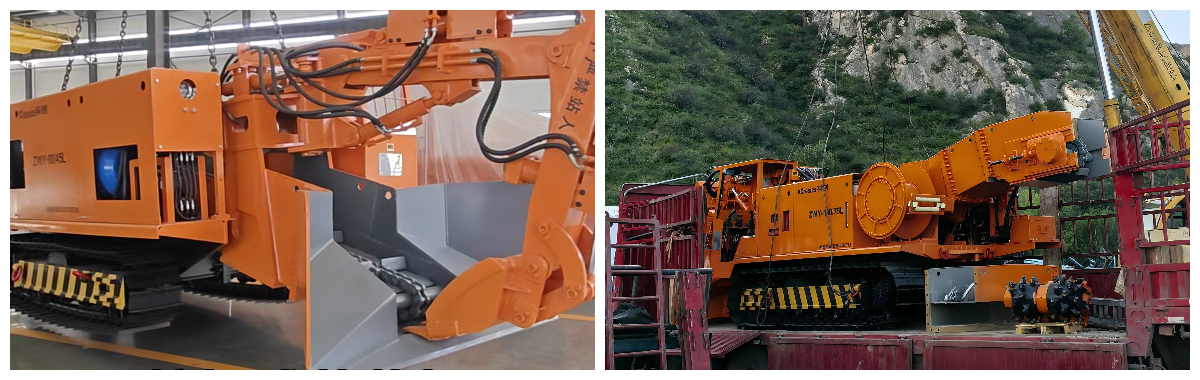 รถตักดินแบบแบ็คโฮสำหรับเหมืองถ่านหิน